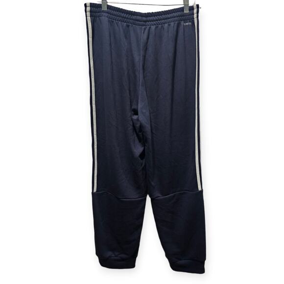 NWT Men's Adidas CLimalite Sweat Pants SIZE Large Blue White - Picture 2 of 2